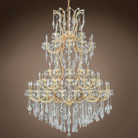 Maria Theresa 61 Light 54" Gold Chandelier with Asfour Crystals